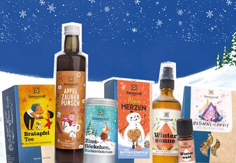 Weihnachtliche Produkte von SONNENTOR | © SONNENTOR